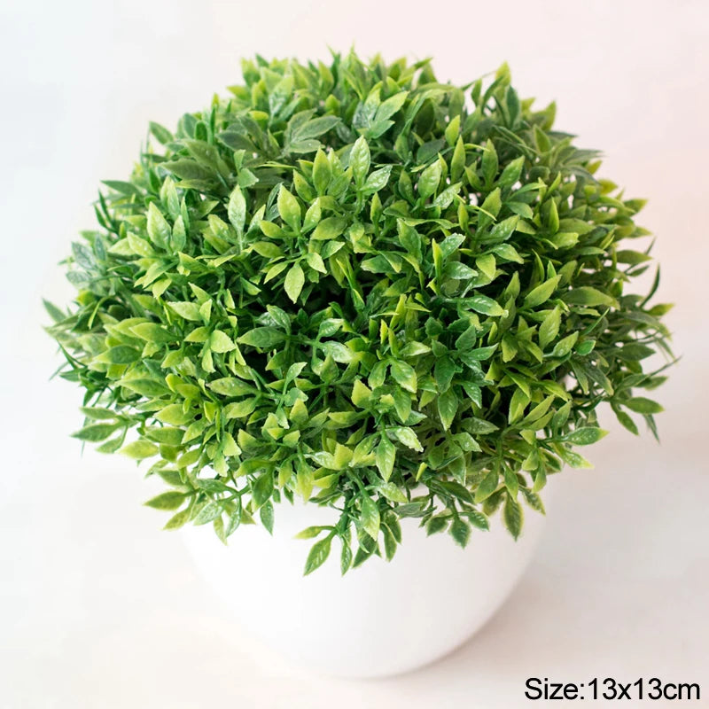 Bonsái de plantas artificiales, árbol pequeño, maceta, plantas falsas, flores, adornos en maceta para decoración de mesa de habitación del hogar, decoración de jardín de Hotel