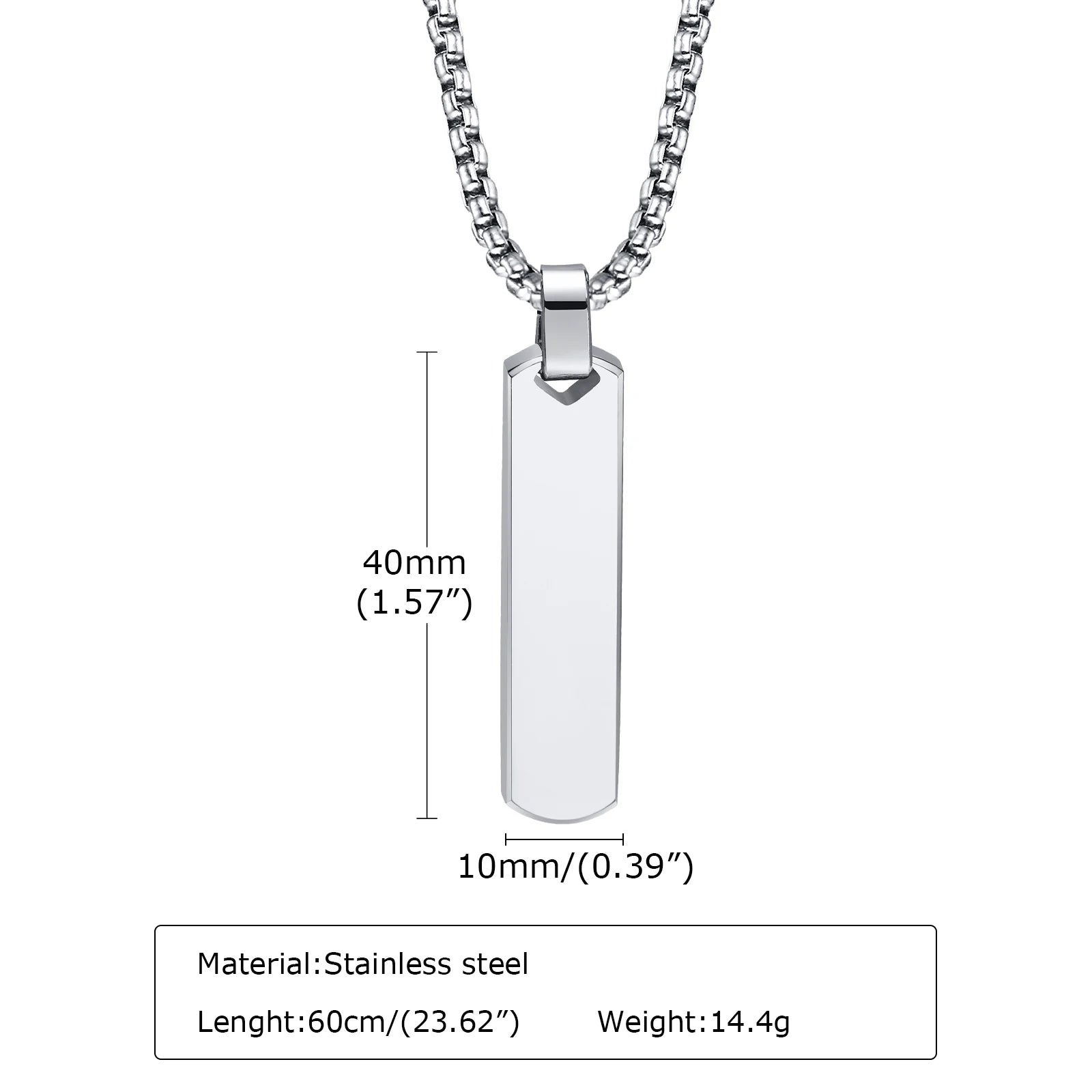 Collares apilados de barra Vertical para hombres y niños, Collar de cadena de cuerda trenzada de cadena cubana de acero inoxidable, regalos de conjuntos de joyería elegantes
