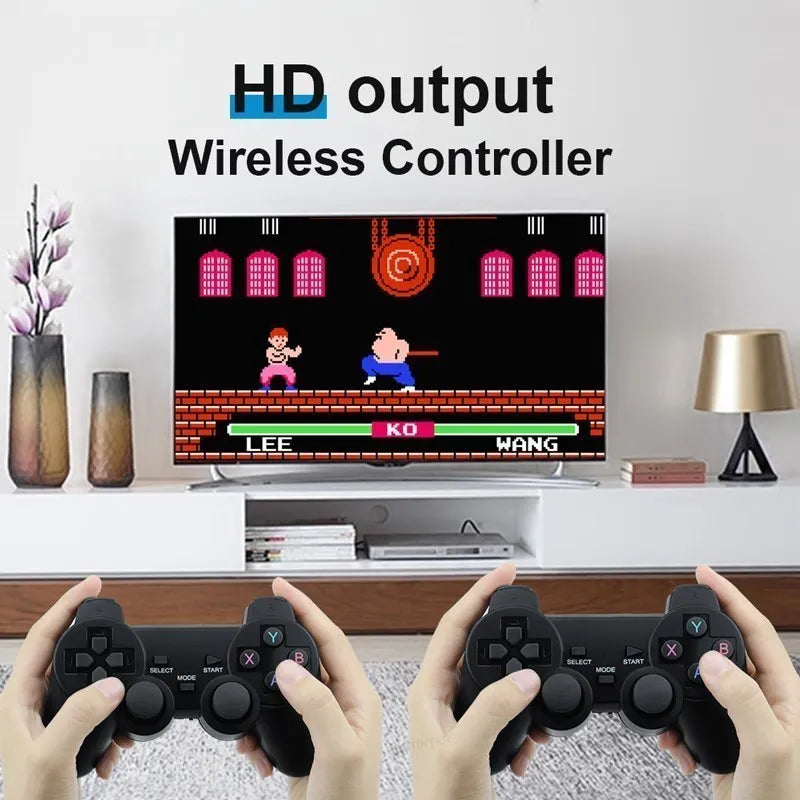 Consolas de videojuegos M8, 2,4G doble de mando inalámbrico, 20000 juegos, TV, Stick 4KFor PS1/FC/GBA, reproductor de juegos portátil Retro