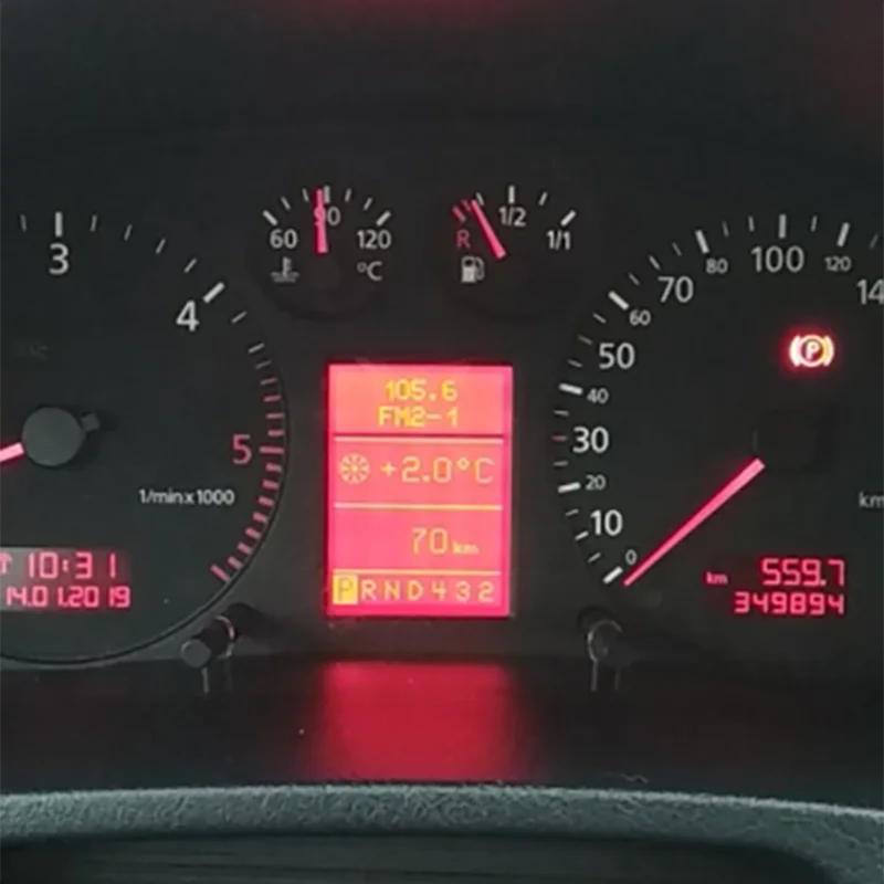 Accesorios de herramientas de diagnóstico de coche OBD2, pantalla de seguimiento LCD VDO para Audi A3 A4 A6, Volkswagen, VW, Passat, asiento