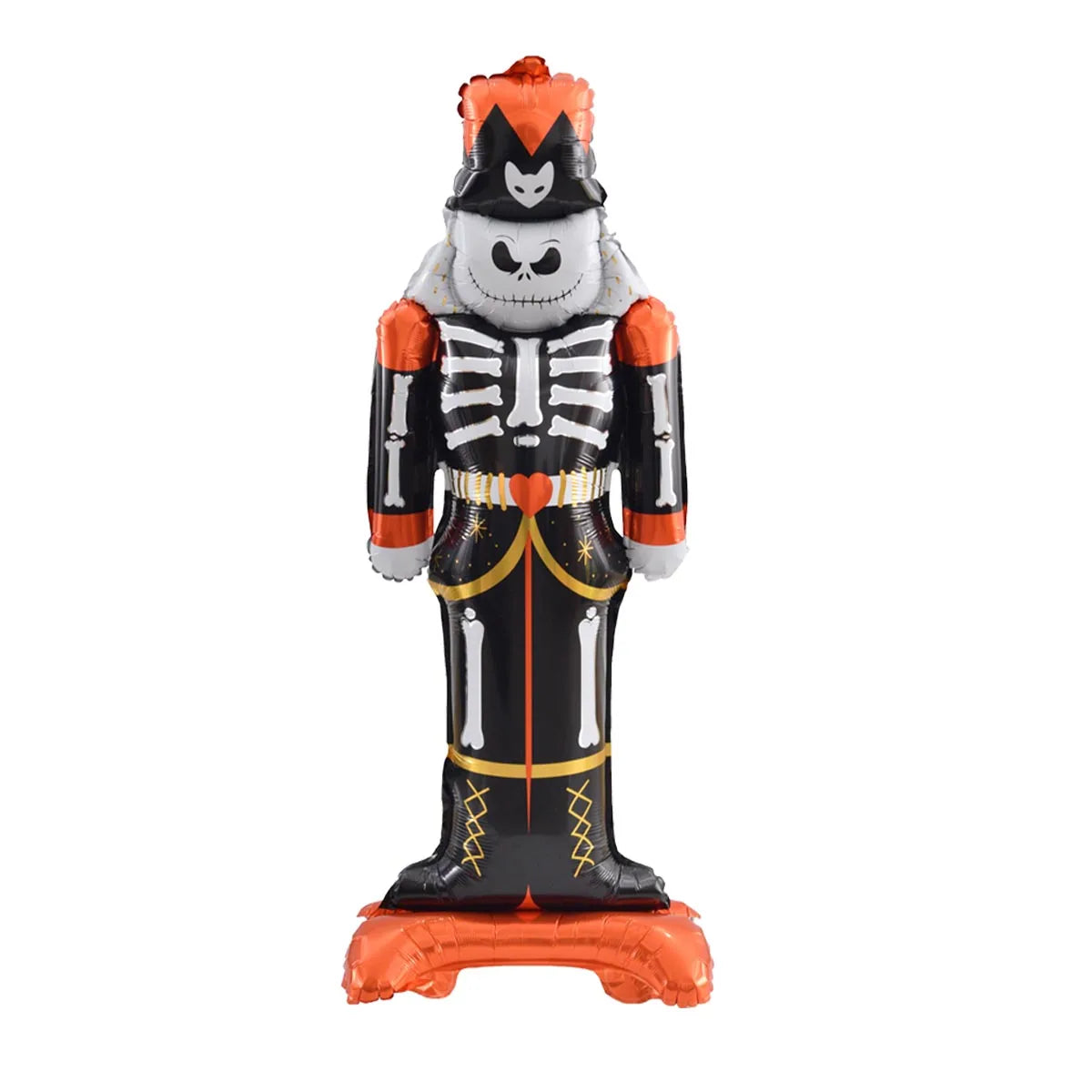 Juego de globos de papel de aluminio con soporte gigante, globo de calabaza, fantasma, bruja, árbol fantasma, decoraciones para fiesta de Halloween, 1 Juego