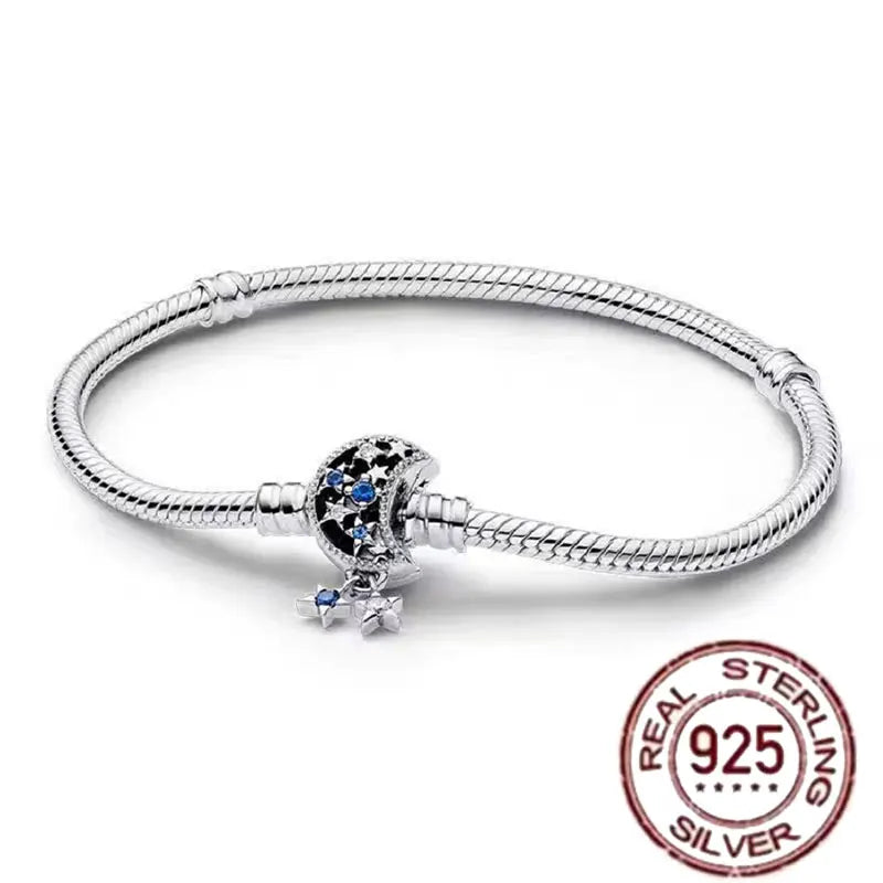 Pulsera de hueso de serpiente de Spider Man de plata de ley 100% S925, adecuada para pulsera Pandora, regalo de joyería de moda para mujer bi