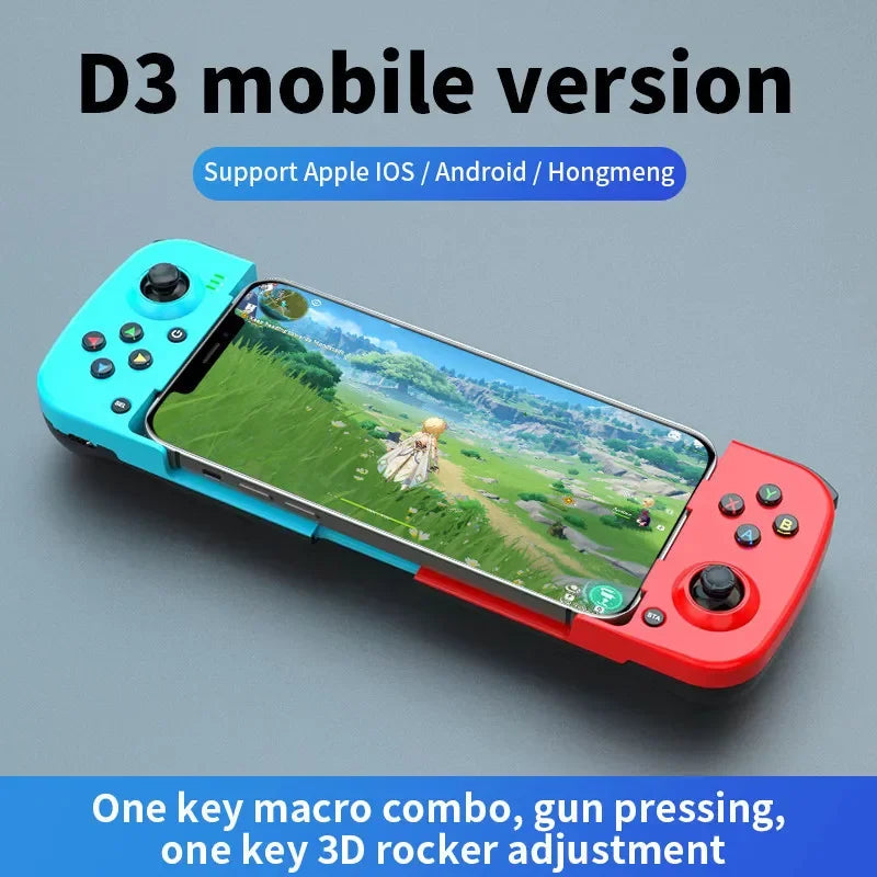 Controlador de juego extensible inalámbrico BT 5,0 para teléfono móvil Android IOS Gamepad Joystick retráctil Gamepad para PS4 Switch PC