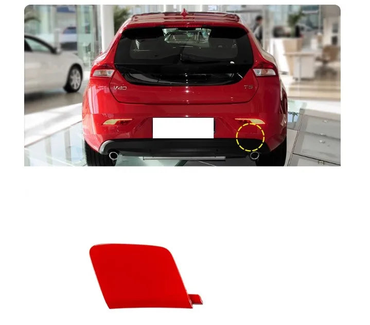 Cubierta de gancho de remolque para parachoques delantero o trasero, tapa de ojo de transporte para remolque Volvo V40 2013 2014 2015 2016 - 2019