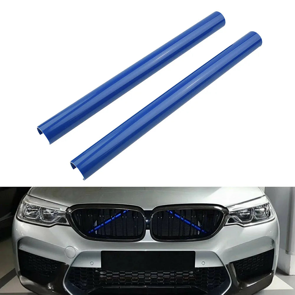 Rejilla de parachoques azul para BMW, barra de soporte de estilo de carreras, 2 piezas, F30, F31, F32, F33, F34, F35, F36, G20, G21, G28, G29, F20, F21, F22, F23