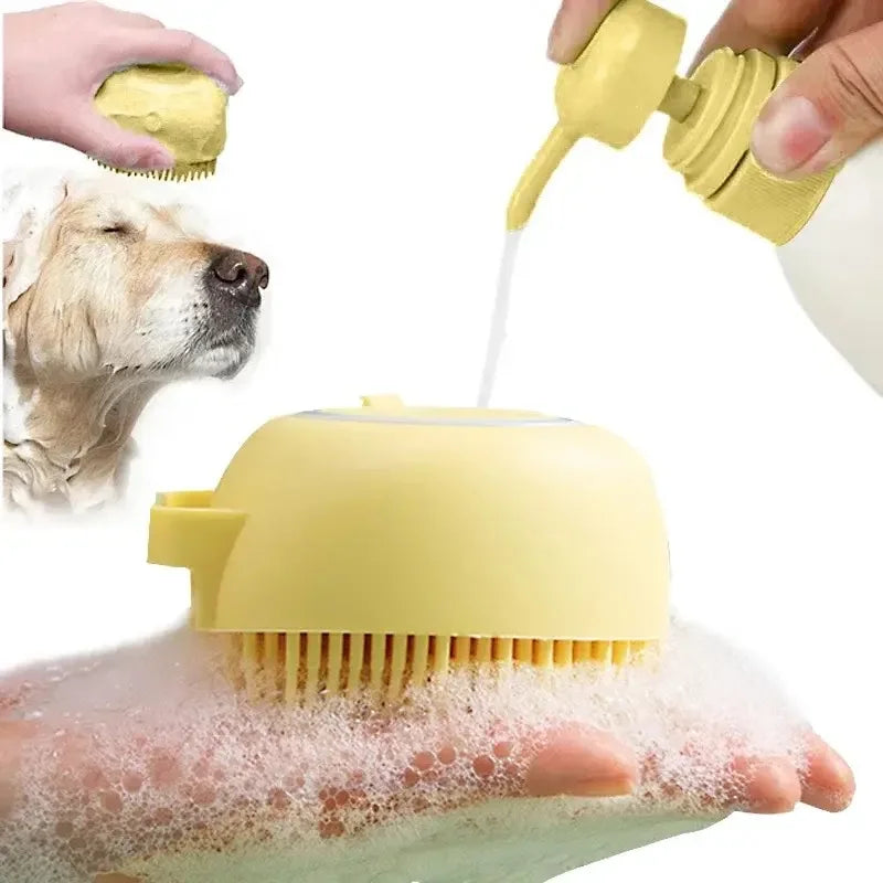 Guantes de masaje para lavado de baño, cepillo de silicona suave, accesorios para mascotas, herramientas para perros y gatos, productos para Mascotas