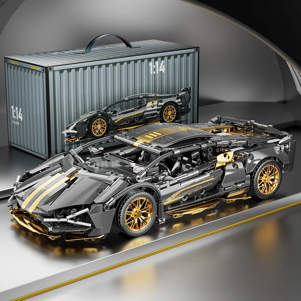 ToylinX bloques de construcción técnicos coche de carreras deporte vehículo de velocidad modelo ciudad mecánica Super ladrillos rompecabezas juguetes regalo para adultos