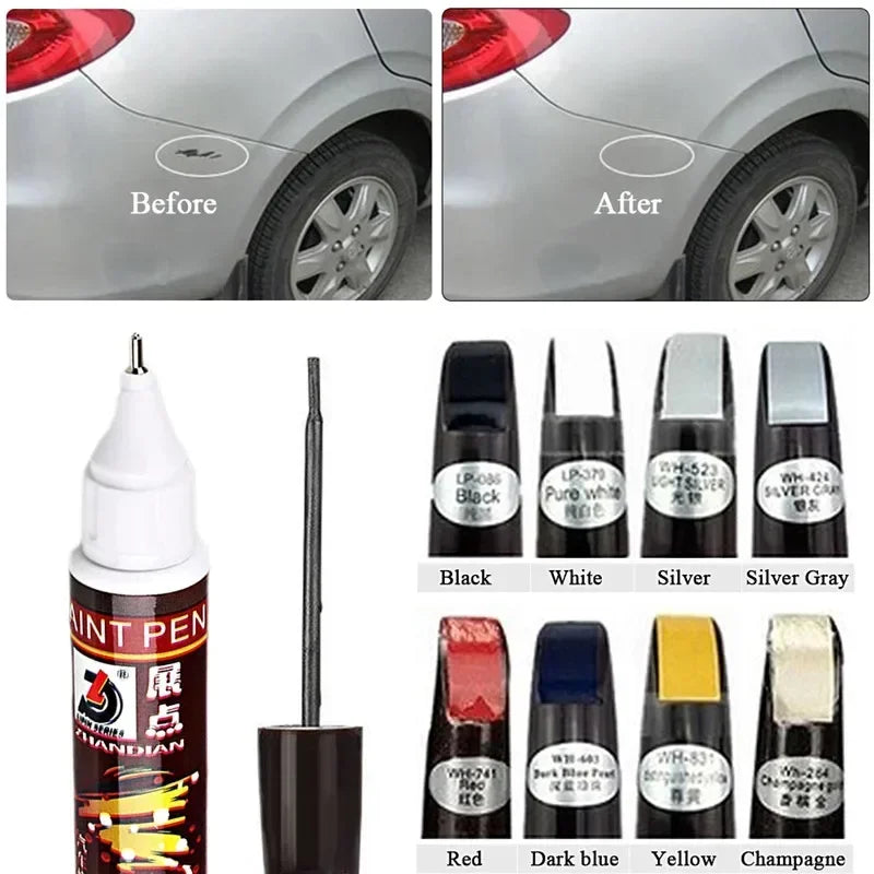 Pluma de pintura de coche, reparación de arañazos, líquido perla, blanco, plateado, gris, negro, selección especial multicolor, pluma de reparación de arañazos de pintura de coche