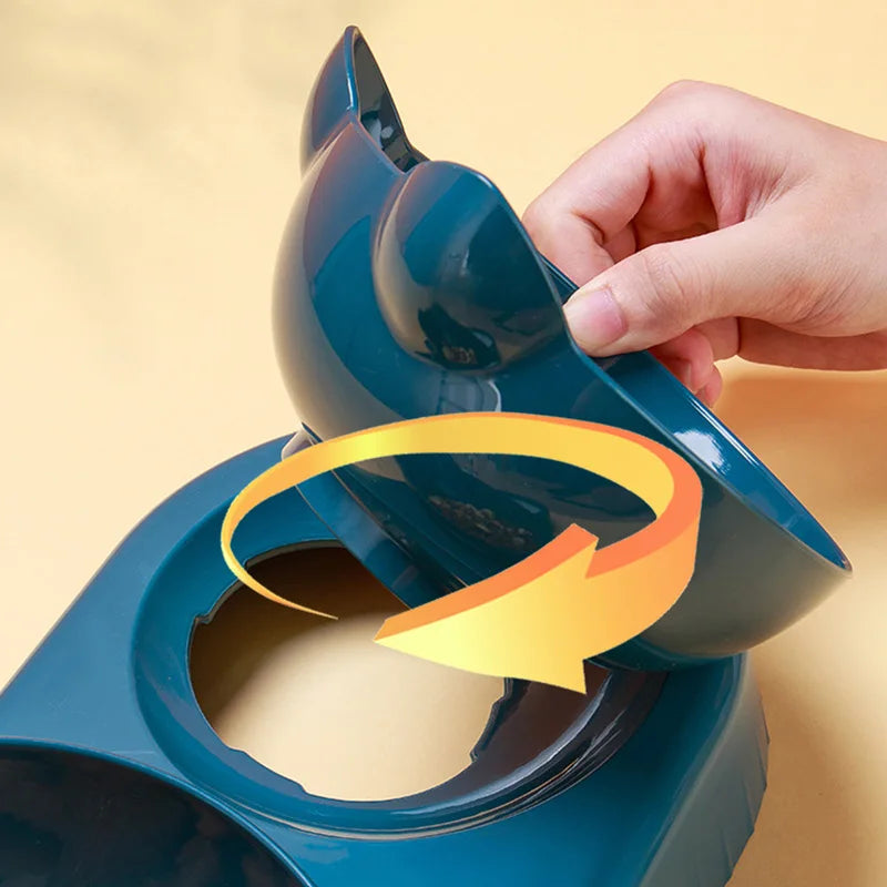 Comedero para gatos 3 en 1, dispensador automático de agua, doble cuenco, cuenco para mascotas para perros pequeños, gatos, contenedor de comida para mascotas, accesorios para gatos