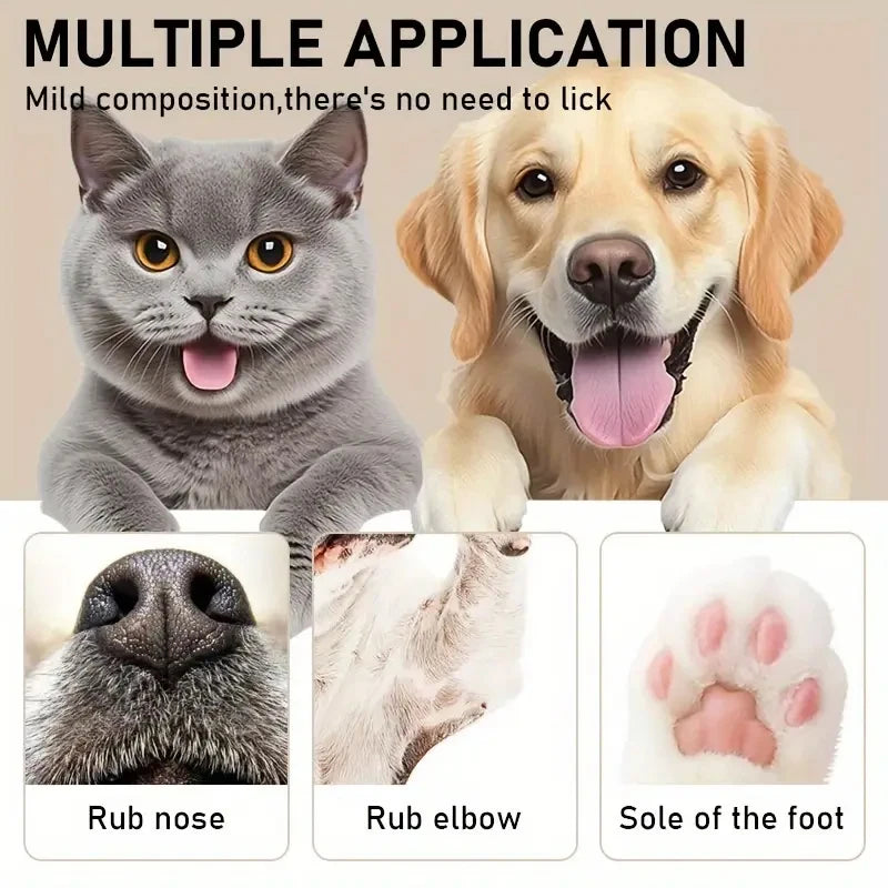 45g bálsamo para nariz y pata de perro, crema para patas de perro, crema protectora para patas de perros y gatos, crema hidratante para pies de mascotas, reparación de pies y grietas, accesorios para mascotas