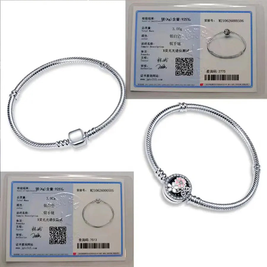 Pulsera de hueso de serpiente de Spider Man de plata de ley 100% S925, adecuada para pulsera Pandora, regalo de joyería de moda para mujer bi