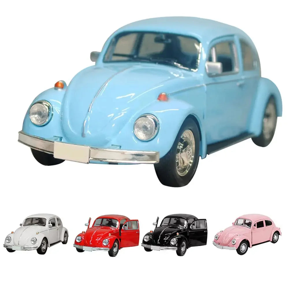 Recién llegado, escarabajo Retro Vintage fundido a presión, modelo de coche extraíble, juguete para niños, decoración de regalo, figuritas bonitas en miniatura