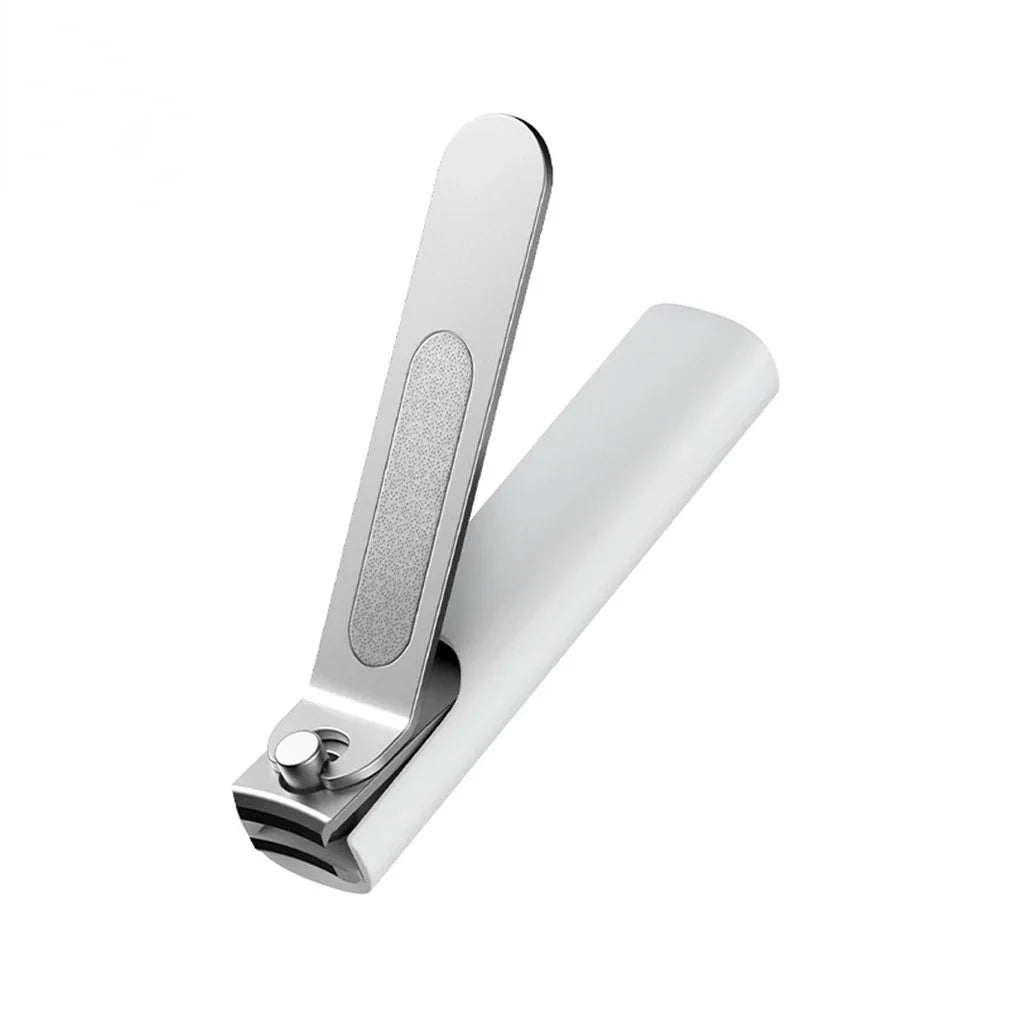 Cortauñas de acero inoxidable Xiaomi Mijia con cubierta antisalpicaduras, cortaúñas para el cuidado de pedicura, lima profesional
