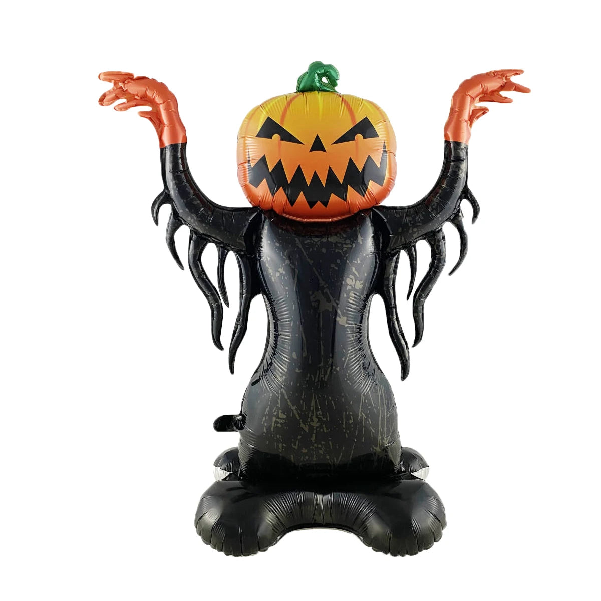 Juego de globos de papel de aluminio con soporte gigante, globo de calabaza, fantasma, bruja, árbol fantasma, decoraciones para fiesta de Halloween, 1 Juego