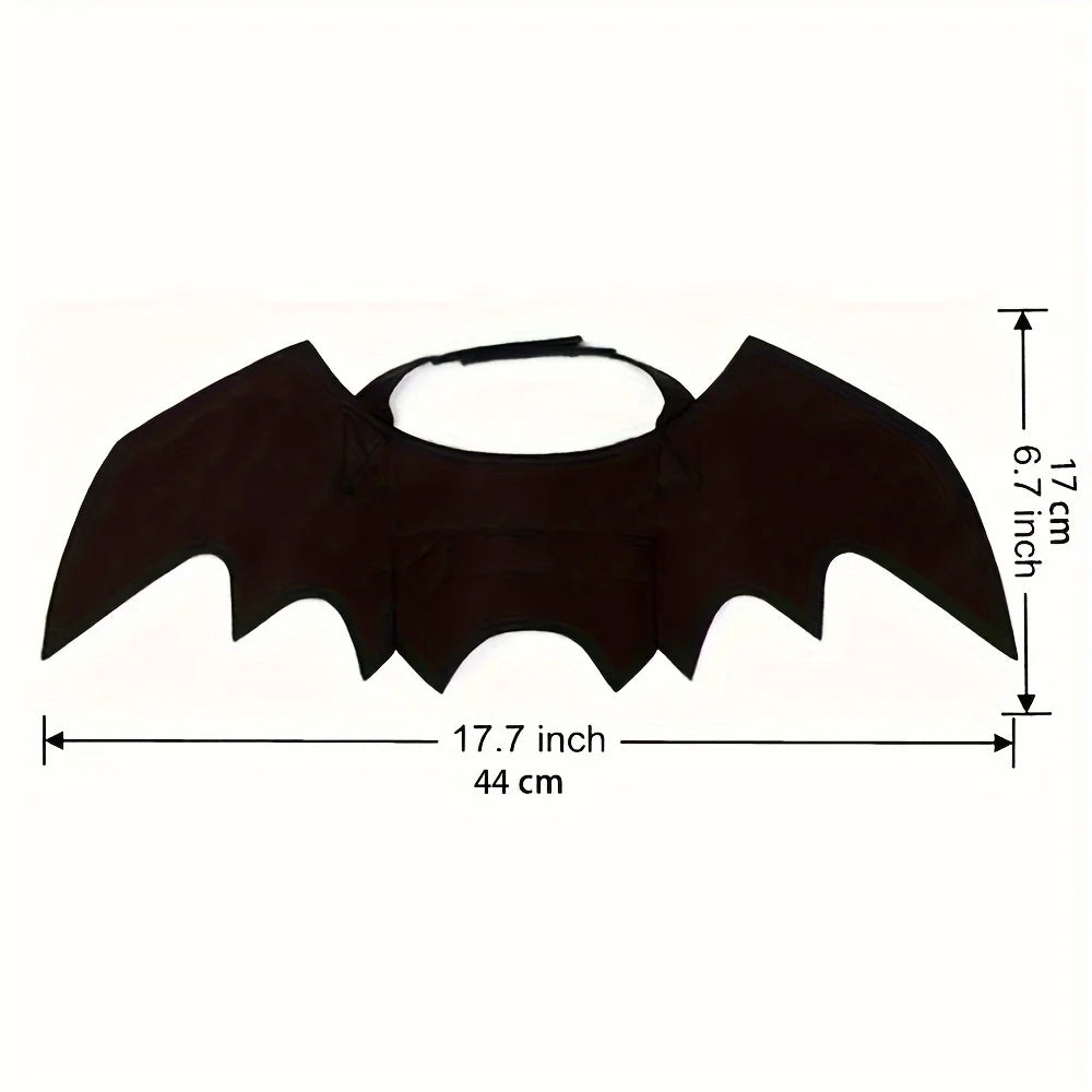 Lindo disfraz de Halloween para perros pequeños, disfraz de gato, vampiro, mascota pequeña, alas de murciélago, accesorios de alas de gato de Halloween, decoraciones de Halloween