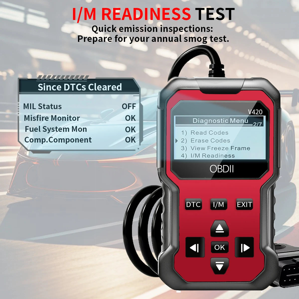 Herramienta de diagnóstico de escáner de automóvil V420, comprobar el lector de código del motor, escáner Obd2 para todos los vehículos