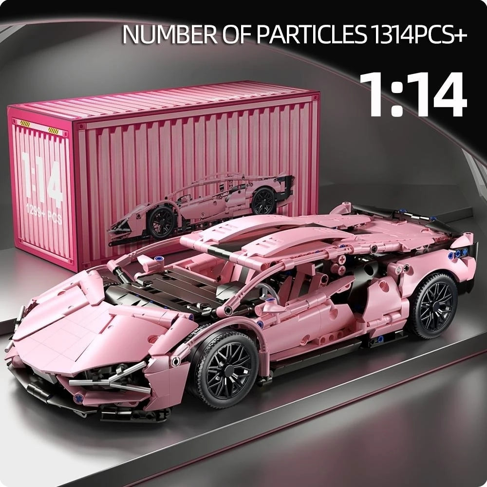 ToylinX bloques de construcción técnicos coche de carreras deporte vehículo de velocidad modelo ciudad mecánica Super ladrillos rompecabezas juguetes regalo para adultos