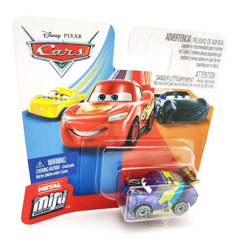 Mini coches originales de Disney Pixar, modelo de coche de juguete de Metal fundido a presión, relámpago McQueen Jackson Storm Curz, vehículos de juego, regalos para niños