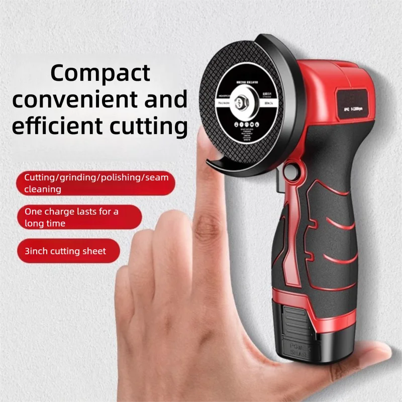 Amoladora angular de 28000RPM y 16,8 V, herramienta de molienda recargable, máquina pulidora inalámbrica, amoladora de corte de diamante, herramienta eléctrica