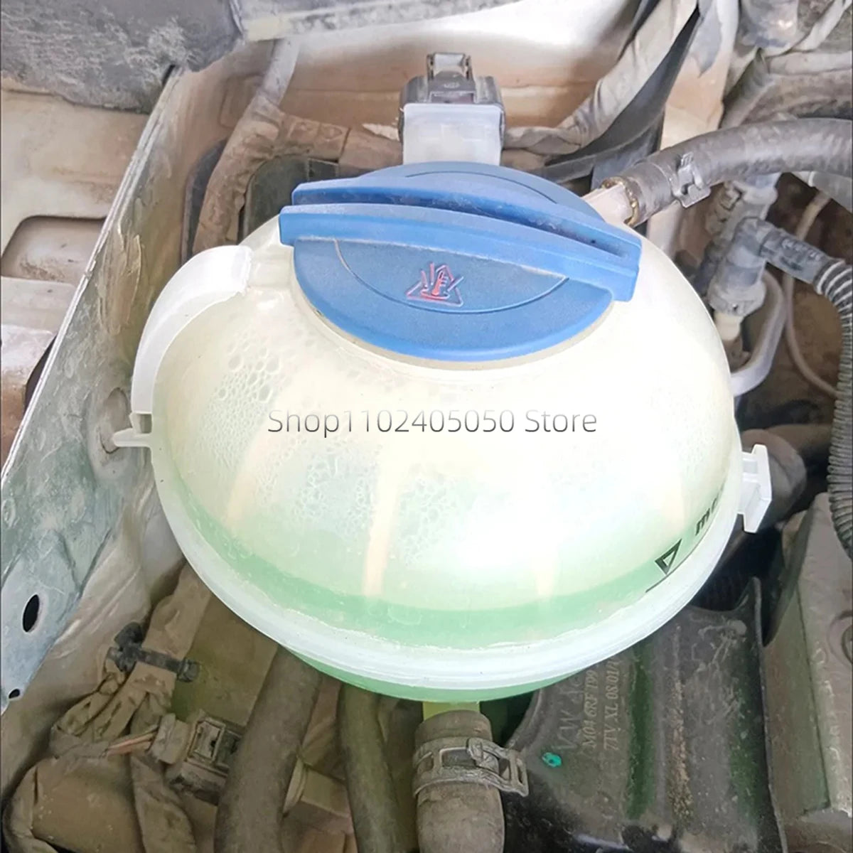 Tanque de recuperación de expansión del depósito de desbordamiento del refrigerante del radiador del coche 6Q 0121407   Para Audi A1 Seat Ibiza Skoda Fabia VW Polo Accesorios