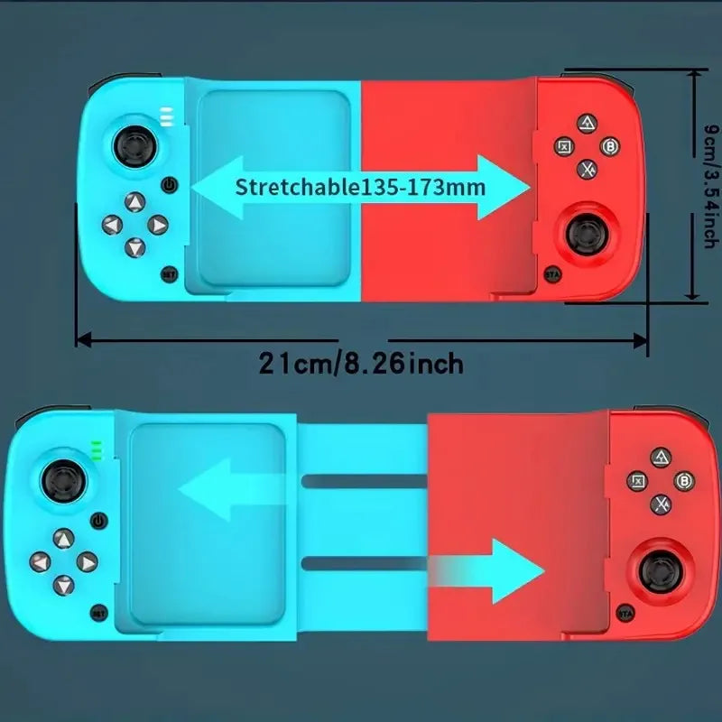 Controlador de juego extensible inalámbrico BT 5,0 para teléfono móvil Android IOS Gamepad Joystick retráctil Gamepad para PS4 Switch PC