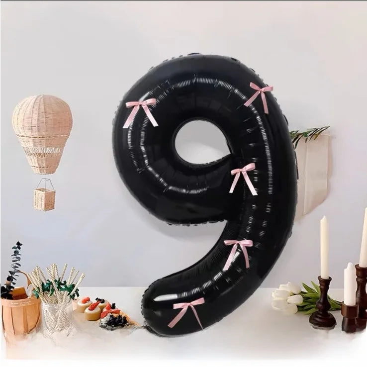 Globo de aluo con forma de corazón rosa, hueco, para fiesta de cumpleaños, marco de utilería para fotos, globo con nudo d...
