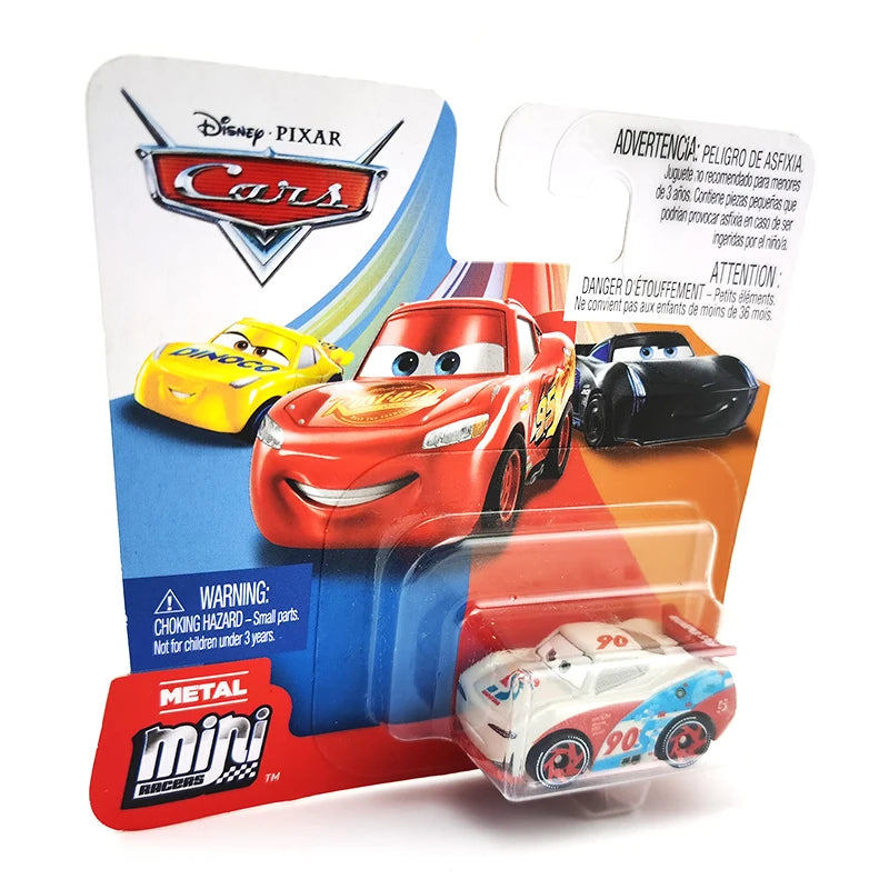 Mini coches originales de Disney Pixar, modelo de coche de juguete de Metal fundido a presión, relámpago McQueen Jackson Storm Curz, vehículos de juego, regalos para niños