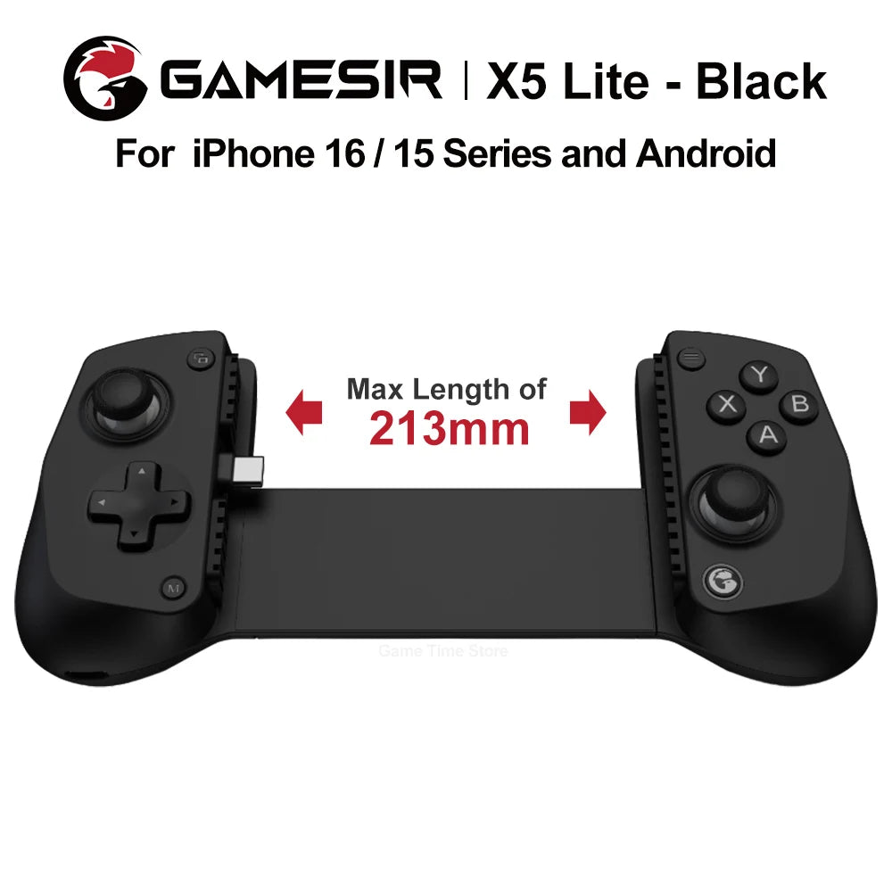 Controlador de juegos móvil Gamesir X5 Lite para palos de efecto Hall de IOS y Android tipo C
