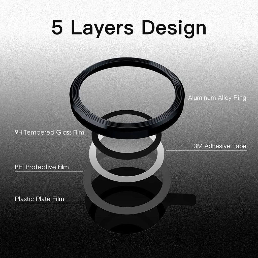 Protector de lente de cámara 3D para iPhone 14 Plus 13 Pro Max 12 Mini iPhone14 14Pro 13Pro 12Pro 14Plus cubierta protectora de vidrio templado