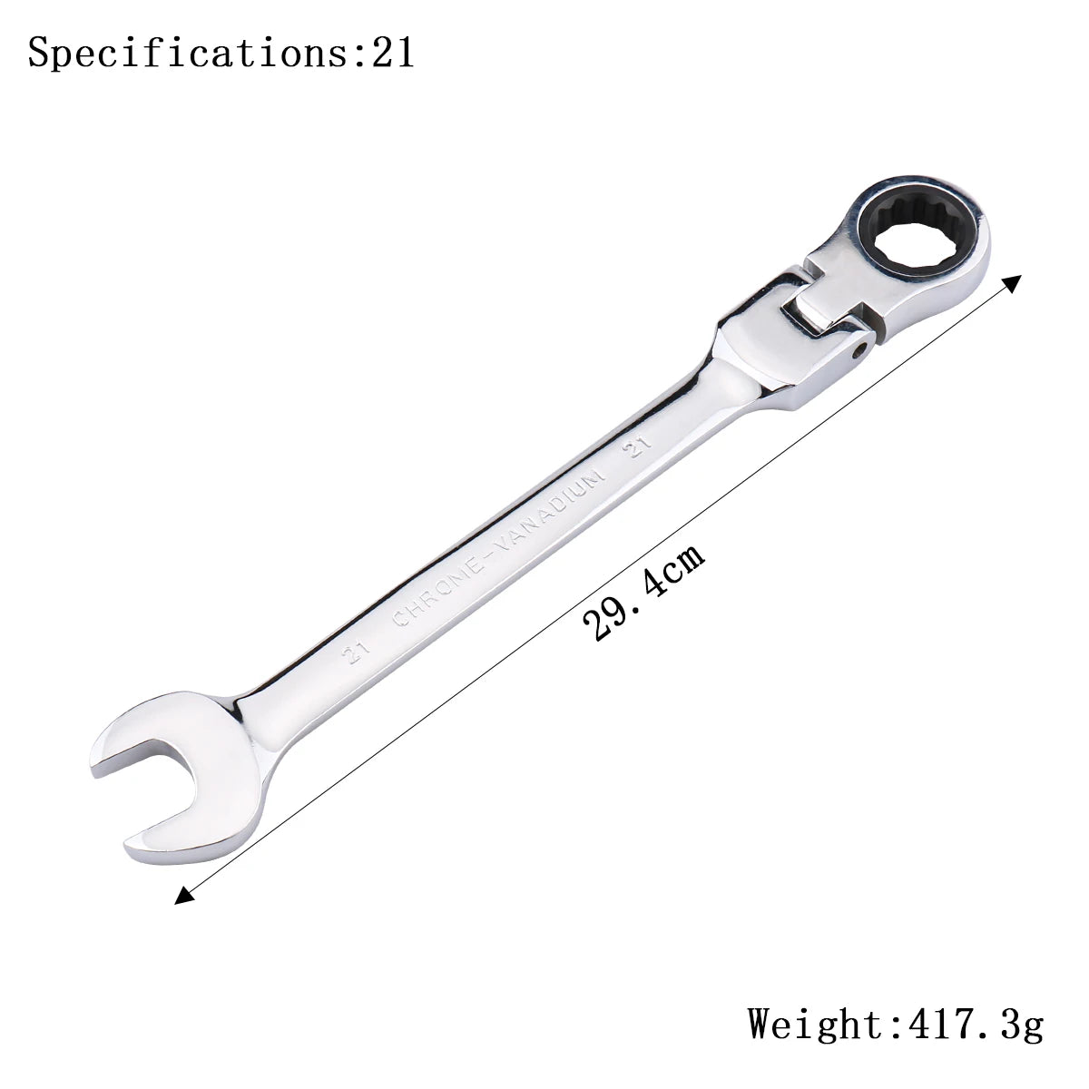 Llave de trinquete de llaves, juego de llaves, herramienta manual, trinquete de 72 dientes, cabezal Flexible, acabado de espejo, 6mm-27mm, reparación de automóviles y hogares, 1 Uds.