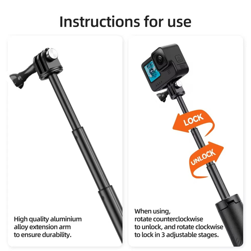 BSLIUFANG-palo de flotabilidad subacuática, trípode extensible para selfie, adecuado para GoPro Insta360 DJI OSMO, accesorios para cámaras deportivas