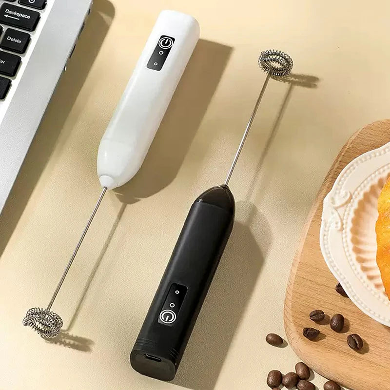Diwiter-espumador de leche eléctrico, batidor de huevos de mano, cafetera, licuadora eléctrica, Mini licuadora portátil, herramienta de cocina