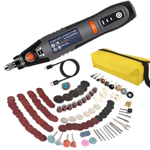 Herramienta rotativa inalámbrica USB de 35W Dremel DIY Mini taladro pluma de grabado eléctrico 3 velocidades Mini juego de taladro inalámbrico 8500r-21000r/min