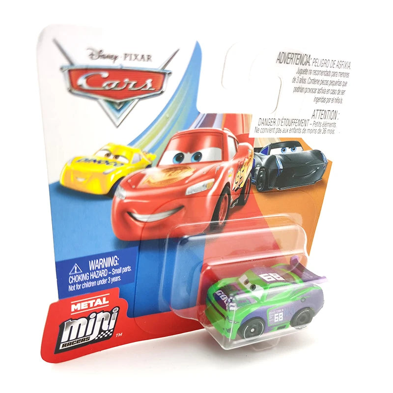 Mini coches originales de Disney Pixar, modelo de coche de juguete de Metal fundido a presión, relámpago McQueen Jackson Storm Curz, vehículos de juego, regalos para niños