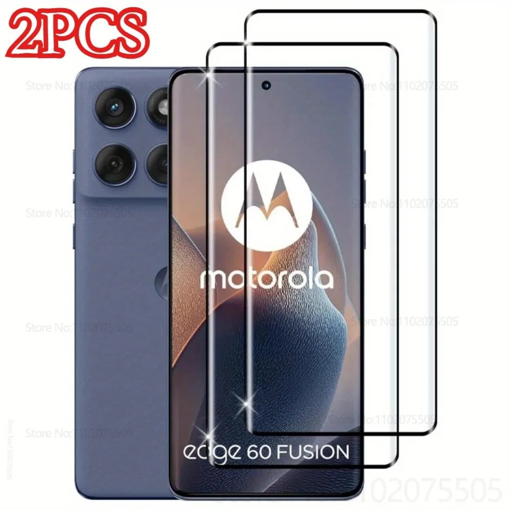 2 uds vidrio templado Premium HD para Motorola Moto Edge 60 Fusion 50 Ultra 60 Pro 50 Fusion 40 Pro 30 Neo 50 Pro Protector de pantalla