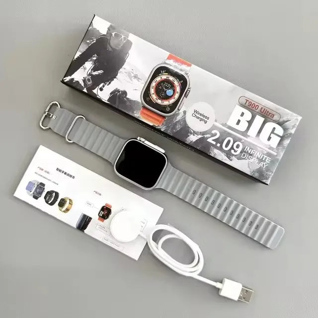 Venta al por mayor T900 Ultra reloj inteligente hombres 49mm serie 9 pantalla AMOLED NFC brújula impermeable para Apple Watch IWO Ultra 9 Smartwatch