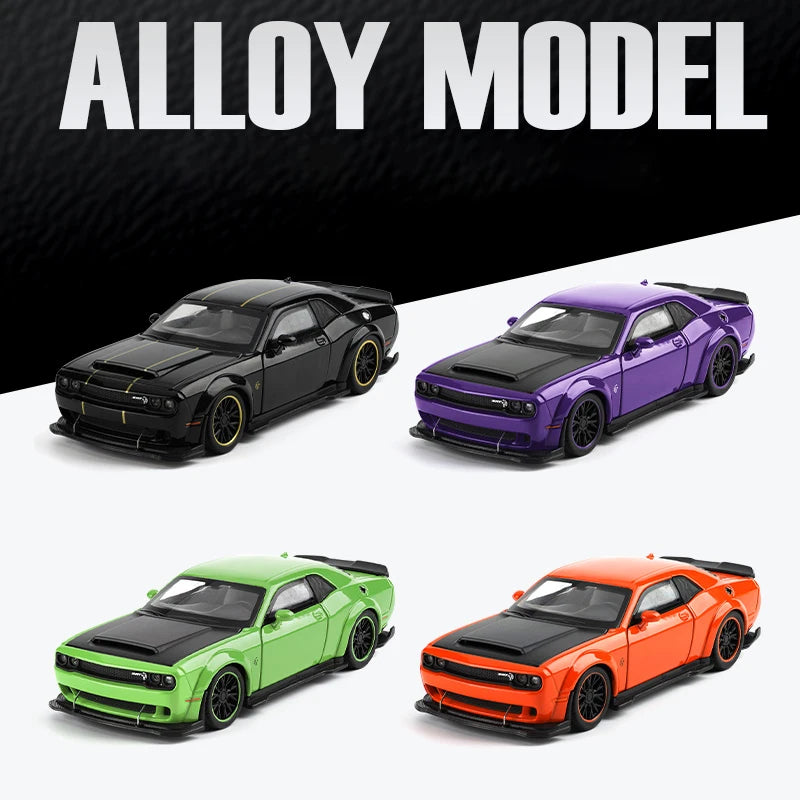 1:32 Dodge Challenger SRT Hellcat Redeye V8 de aleación de Metal a Diecast modelo de coche deportivo de Músculo americano colección de decoraciones de Hobby