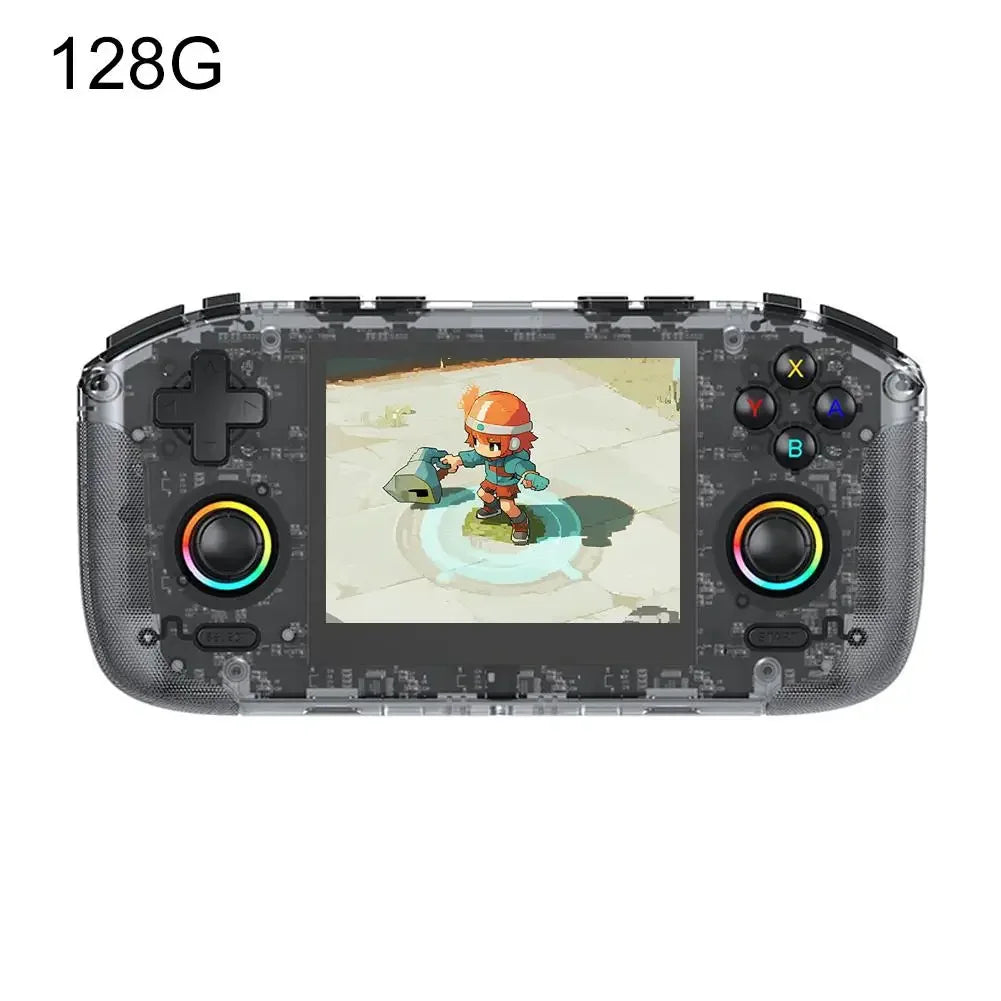 Para consola portátil Retro RK35H, sistema Linux de código abierto, consolas de juegos clásicas, reproductor de vídeo portátil con pantalla IPS de 3,5 pulgadas