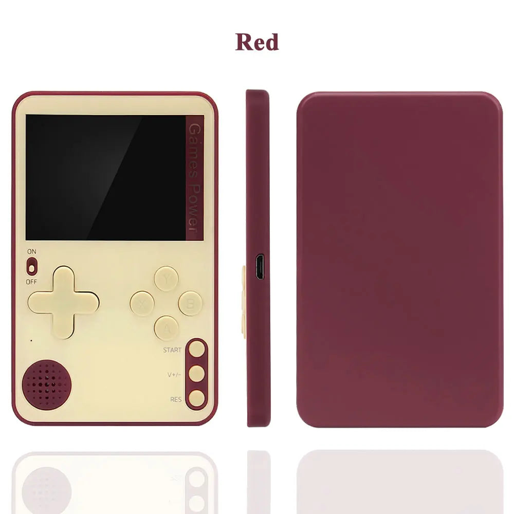 Consola de juegos portátil 500 juegos clásicos LCD portátil Retro Video Mini consola de juegos recargable gran regalo para niños y adultos
