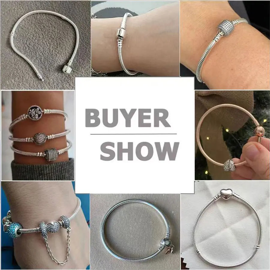 Pulsera de hueso de serpiente de Spider Man de plata de ley 100% S925, adecuada para pulsera Pandora, regalo de joyería de moda para mujer bi