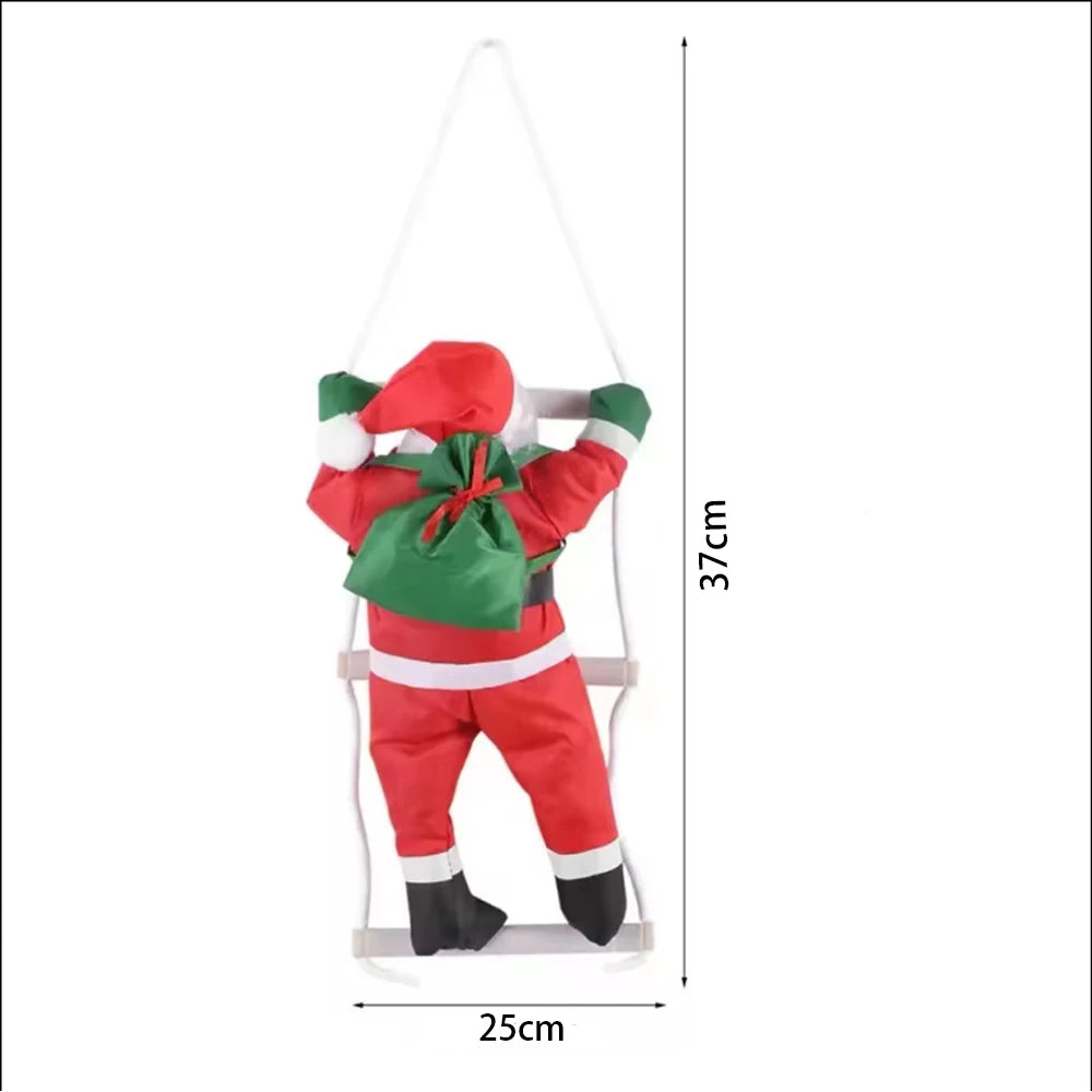 Decoración navideña de Papá Noel para escalar, regalos de decoración del hogar, decoración de restaurante, muñeca colgante, 1 ud.