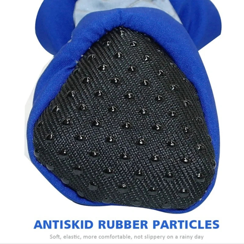 Zapatos Impermeables para Perros, Antideslizantes, para Lluvia, Juego de 4 Piezas, Pantuflas Cálidas para Gatos, Mantienen la...