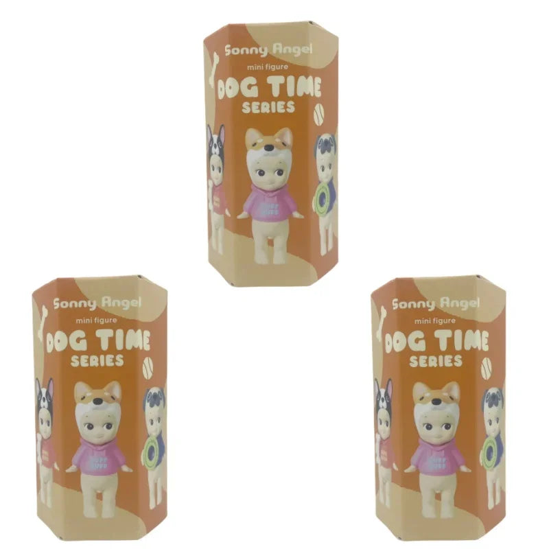 Nueva caja ciega de la serie temporal de Sonny Angel Dog de alta calidad, figuras de Anime de escritorio para aniversario, adornos, muñecos de juguete, regalos de cumpleaños
