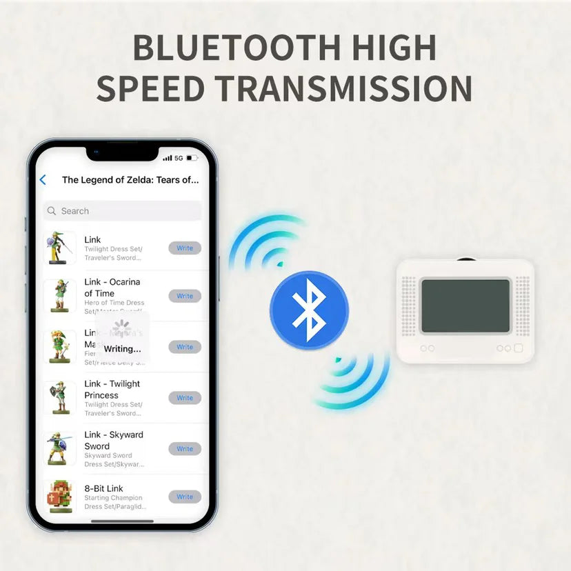Para Amiibo Pixl emulador simulador NFC emulador de repuesto Compatible con Bluetooth emulador de juego para Switch NS accesorio de juego