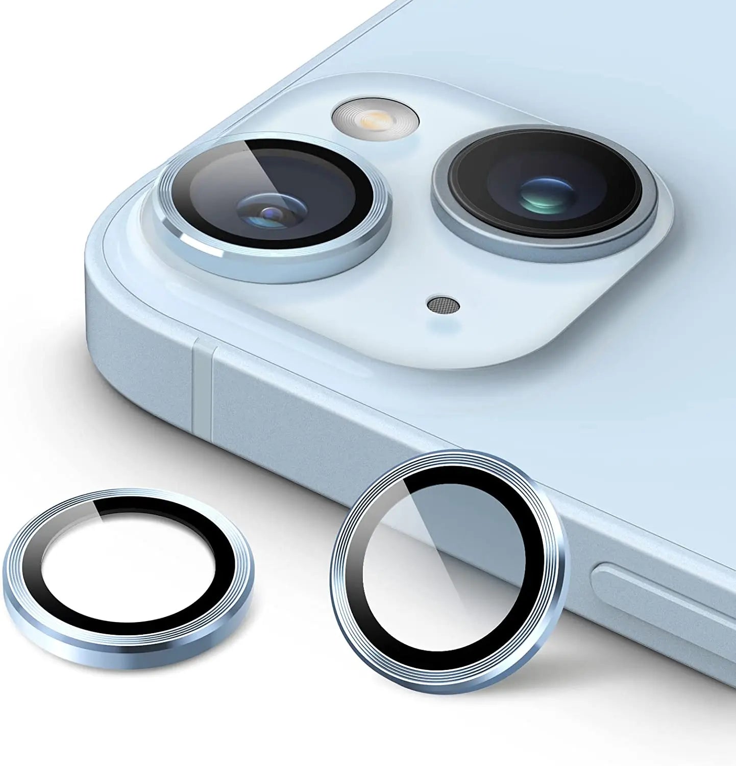 Protector de lente de cámara 3D para iPhone 14 Plus 13 Pro Max 12 Mini iPhone14 14Pro 13Pro 12Pro 14Plus cubierta protectora de vidrio templado