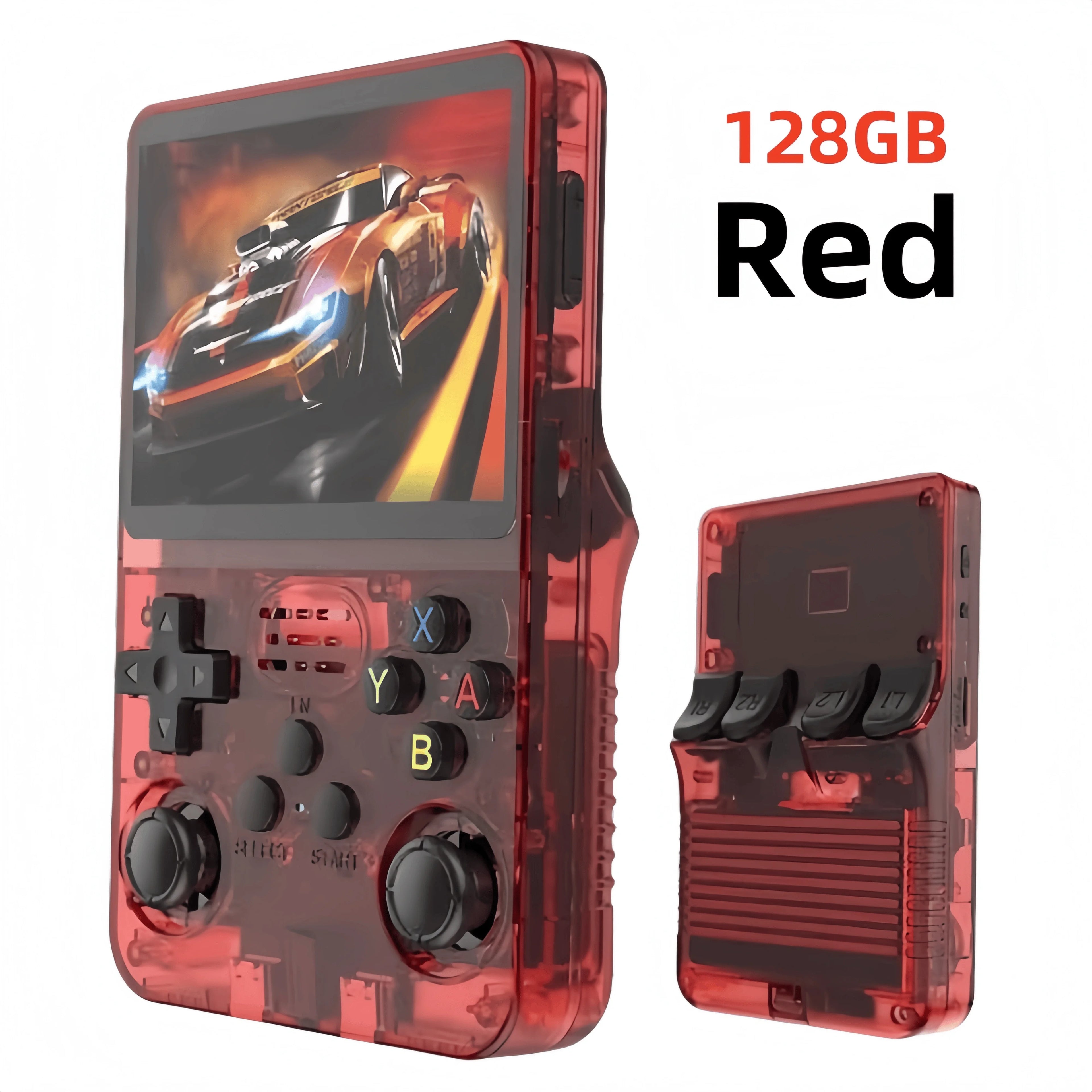 Consola de videojuegos portátil Retro R36S, pantalla IPS de 3,5 pulgadas, 128GB, reproductor de bolsillo portátil precargado con sistema Linux