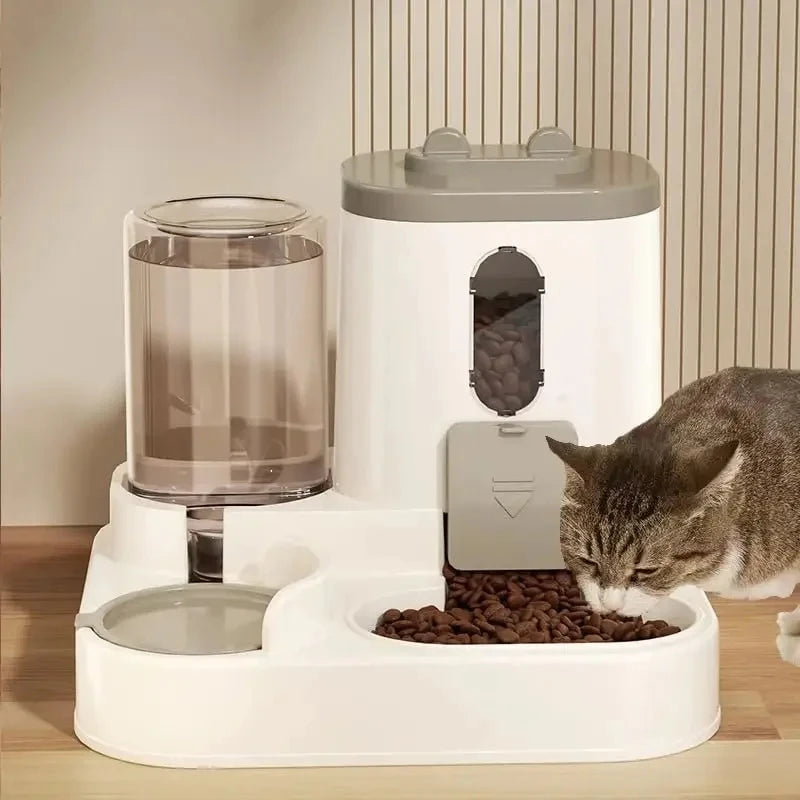 Comedero automático para perros y gatos, dispensador de agua, alimentador de alimentos por gravedad y juego de bebedero con tazón de comida para mascotas, productos universales para mascotas
