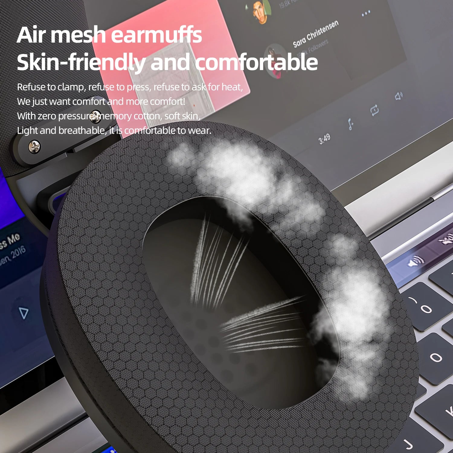 SmailWolf-L80 auriculares inalámbricos Bluetooth de tres modos auriculares ligeros 2,4G auriculares para juegos deportes bajos
