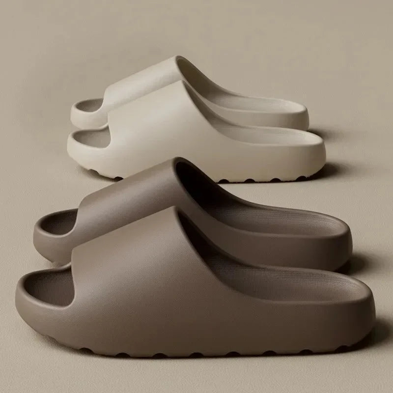 Zapatillas de hombre EVA, suela suave y gruesa, zapatillas de moda de verano y sandalias de playa Yeezys Slides para mujer