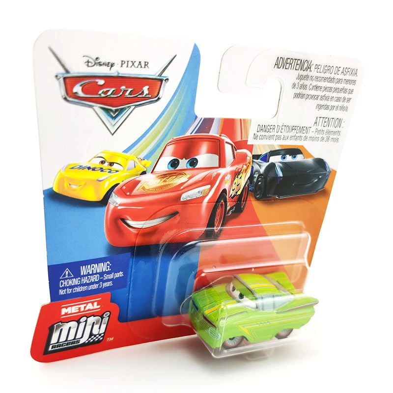 Mini coches originales de Disney Pixar, modelo de coche de juguete de Metal fundido a presión, relámpago McQueen Jackson Storm Curz, vehículos de juego, regalos para niños